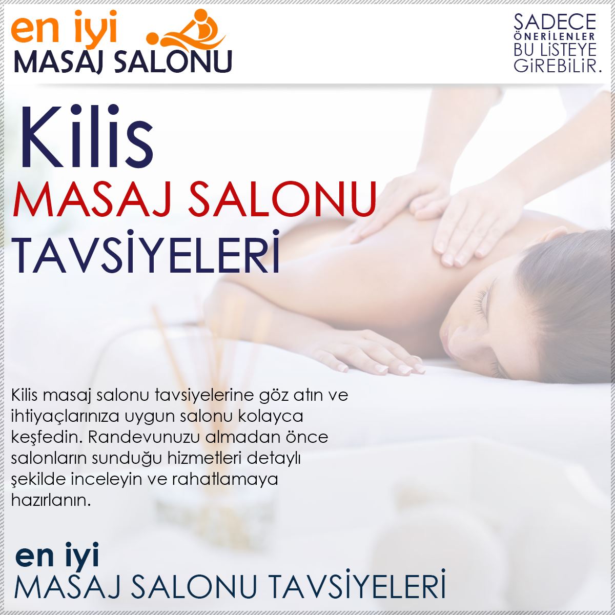 Kilis Masaj Salonu Tavsiyeleri