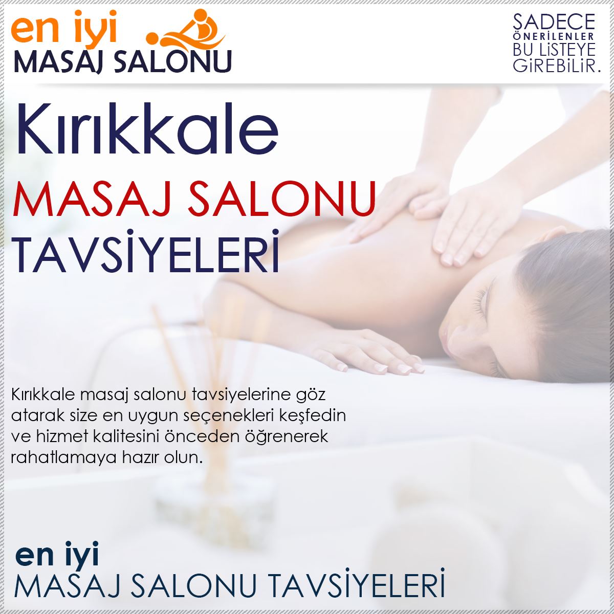 Kırıkkale Masaj Salonu Tavsiyeleri
