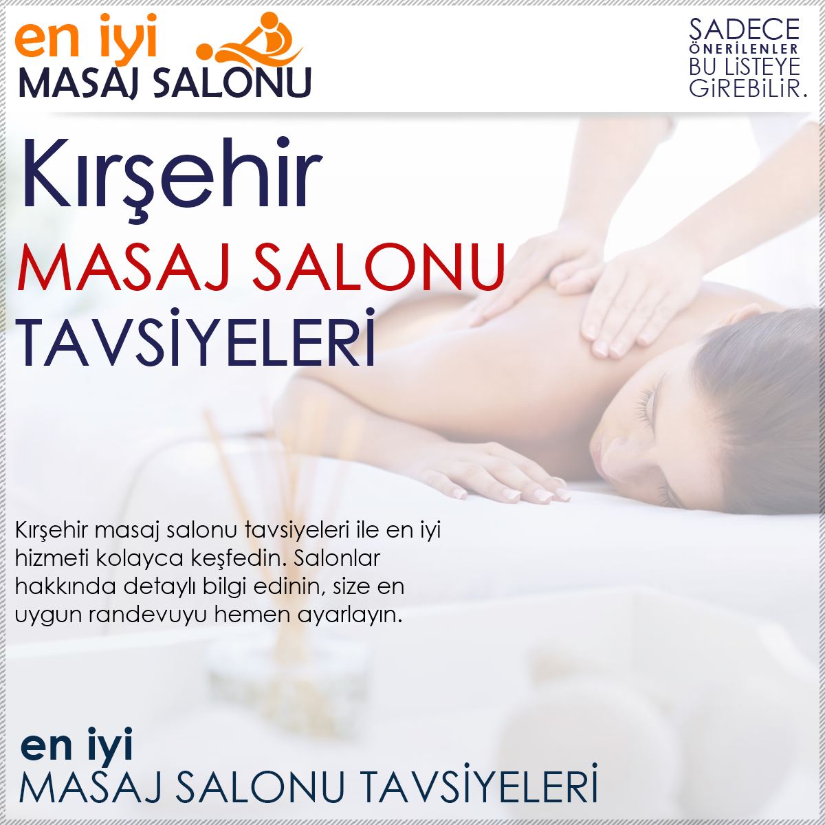 Kırşehir Masaj Salonu Tavsiyeleri