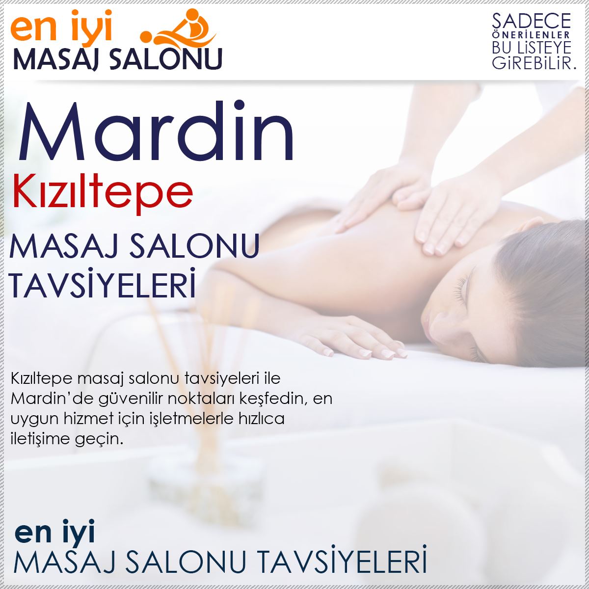 Kızıltepe Masaj Salonu Tavsiyeleri