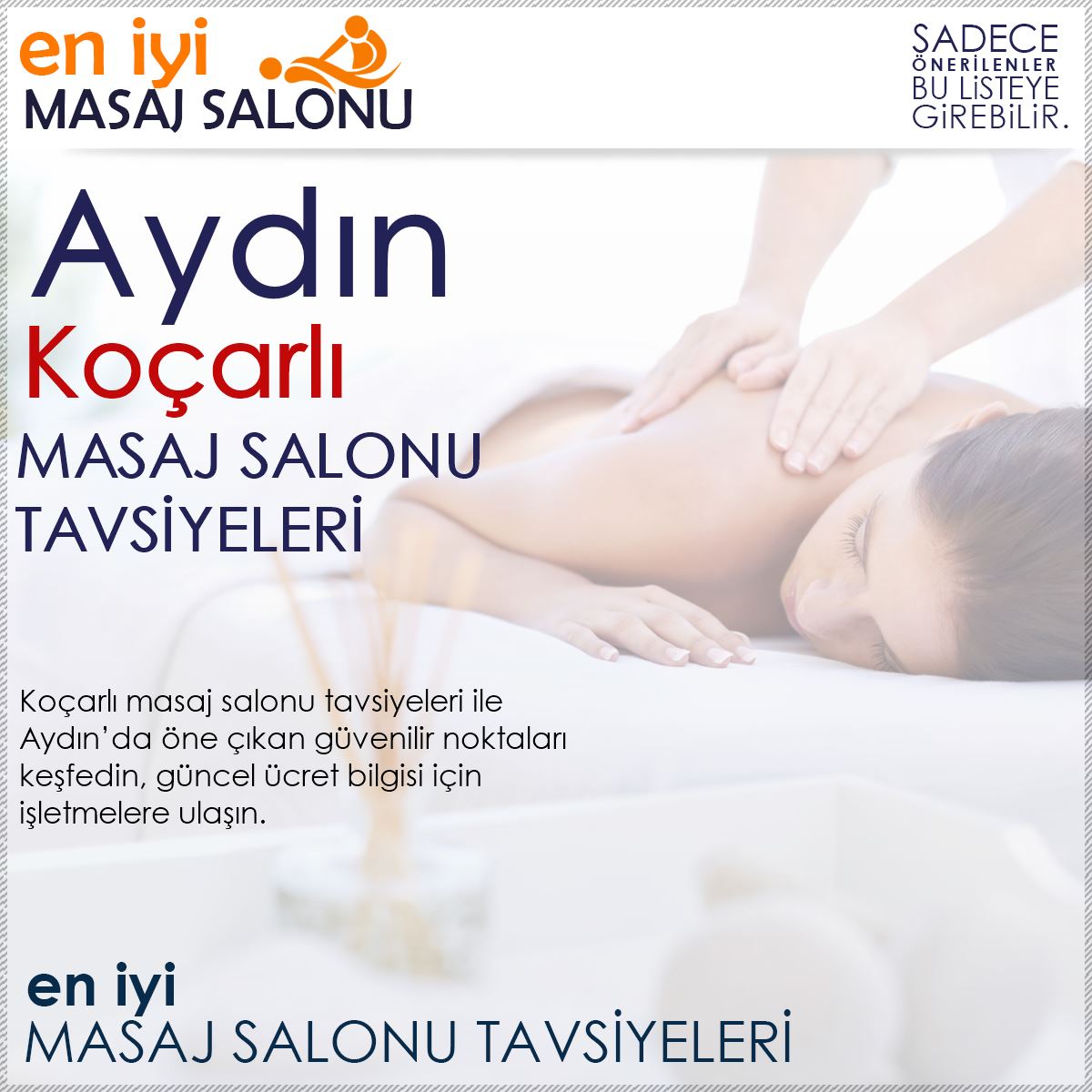 Koçarlı Masaj Salonu Tavsiyeleri