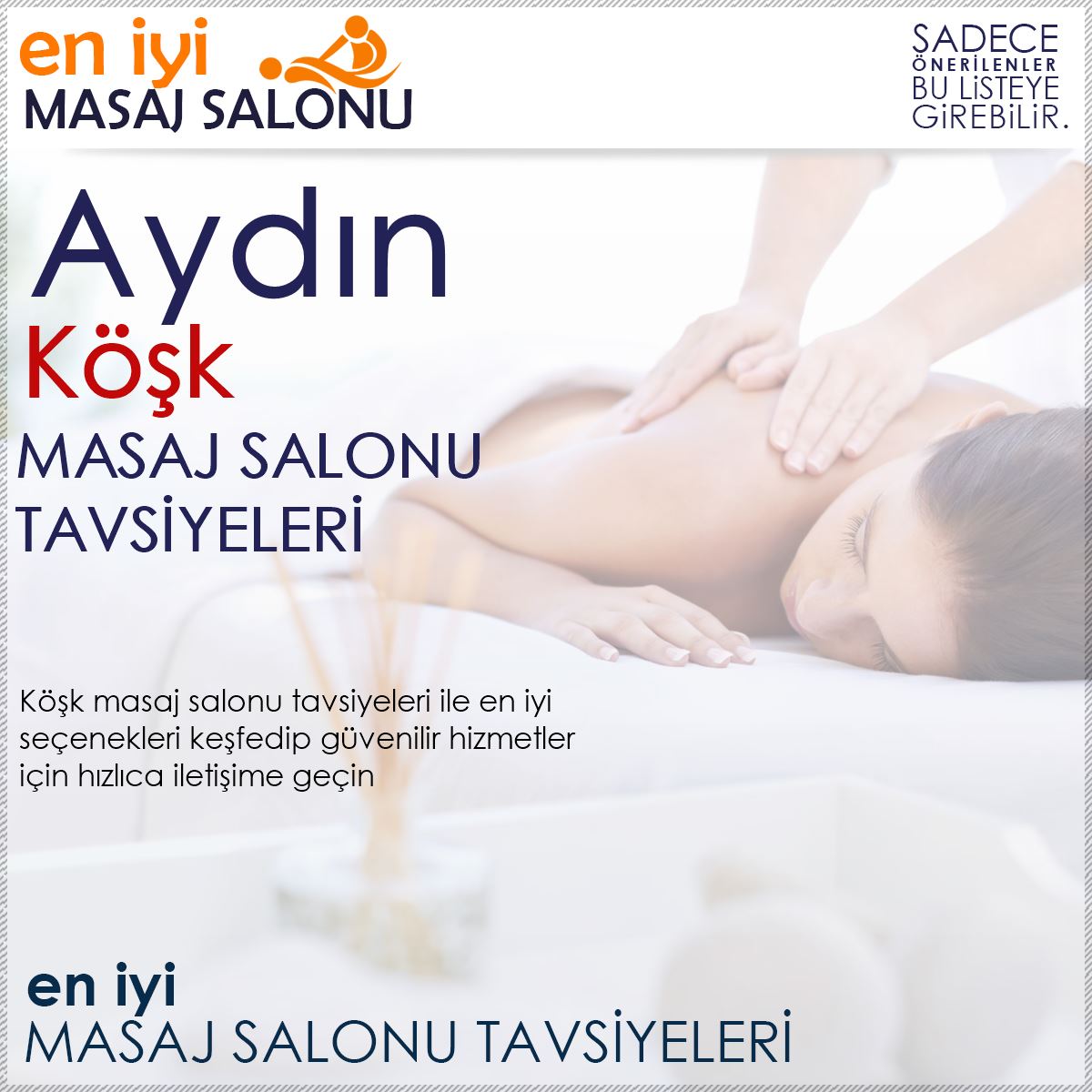 Köşk Masaj Salonu Tavsiyeleri