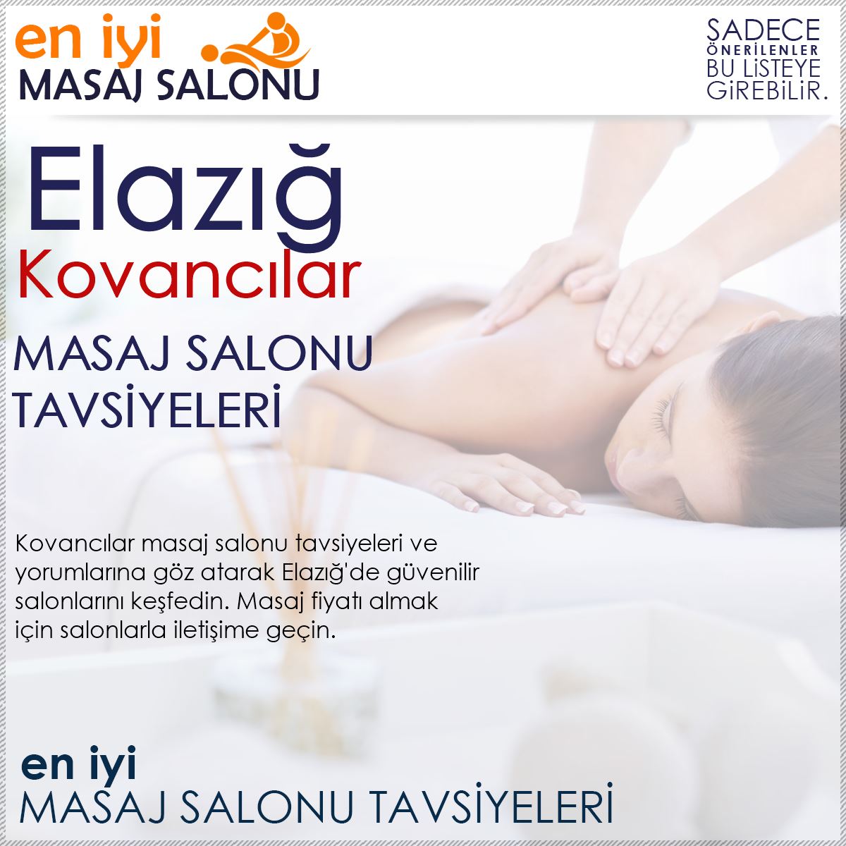 Kovancılar Masaj Salonu Tavsiyeleri