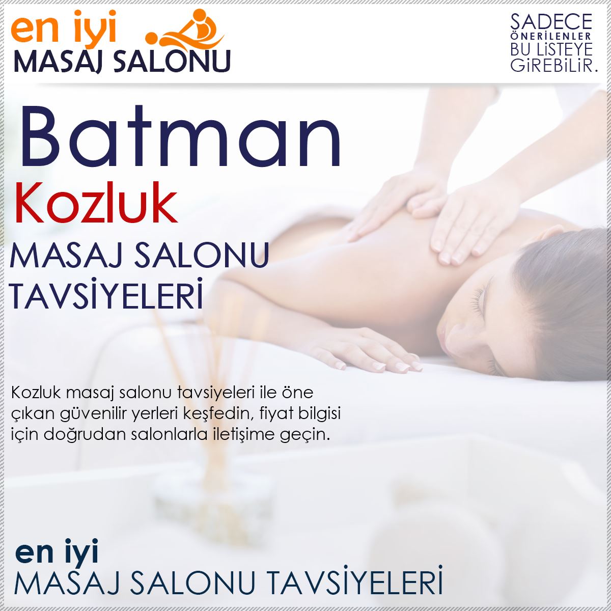 Kozluk Masaj Salonu Tavsiyeleri