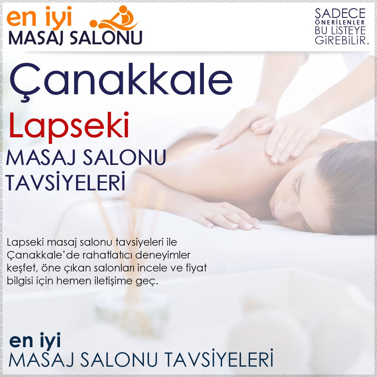 Lapseki Masaj Salonu Tavsiyeleri
