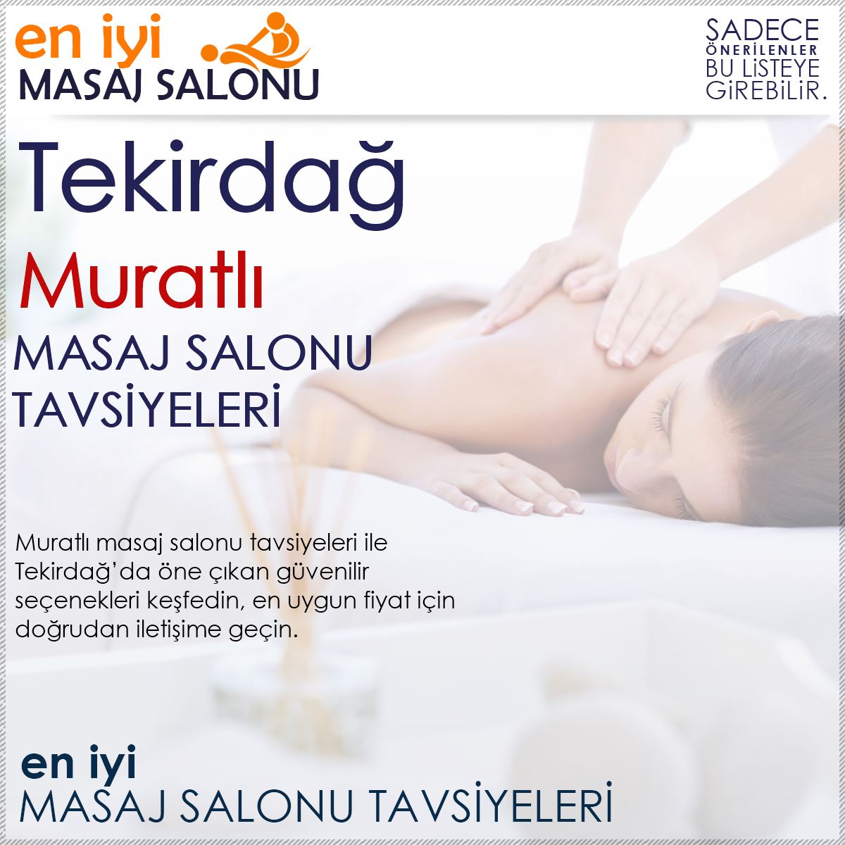 Muratlı Masaj Salonu Tavsiyeleri