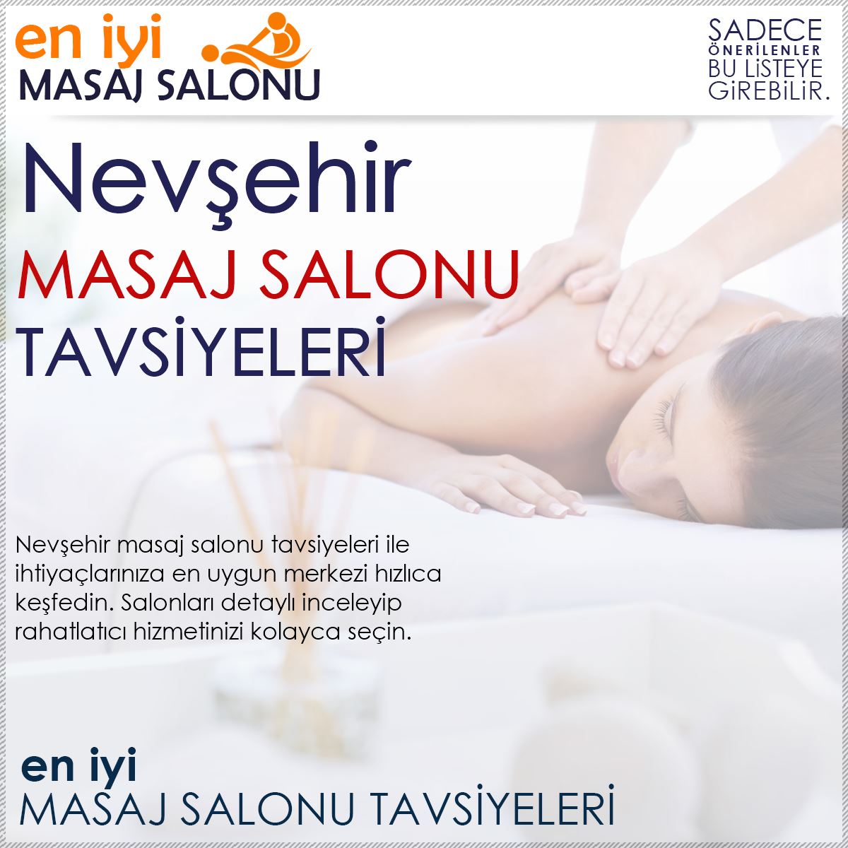 Nevşehir Masaj Salonu Tavsiyeleri