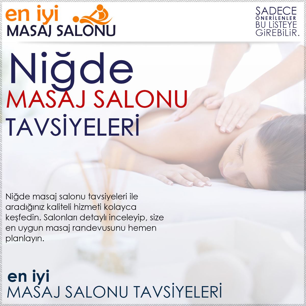 Niğde Masaj Salonu Tavsiyeleri