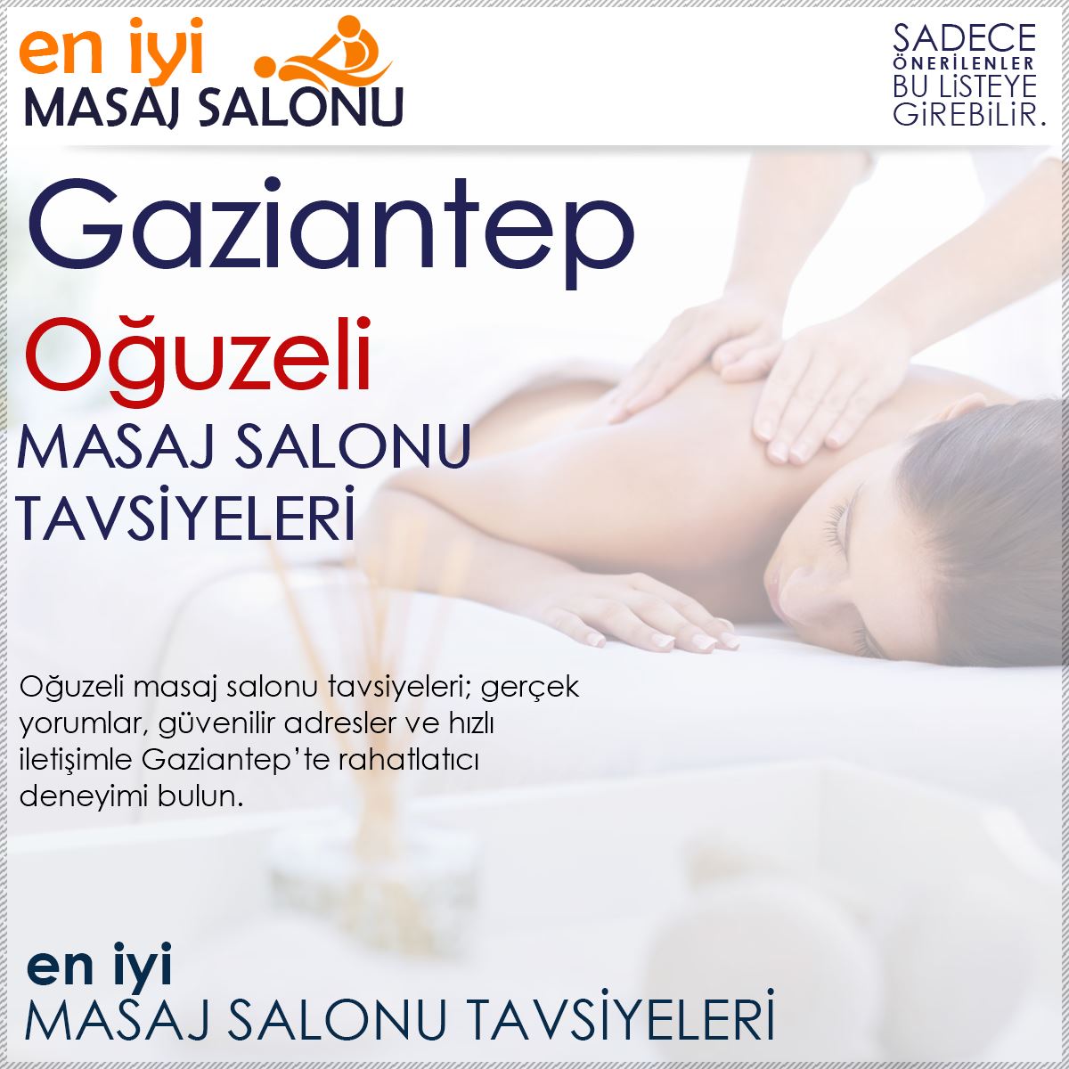 Oğuzeli Masaj Salonu Tavsiyeleri