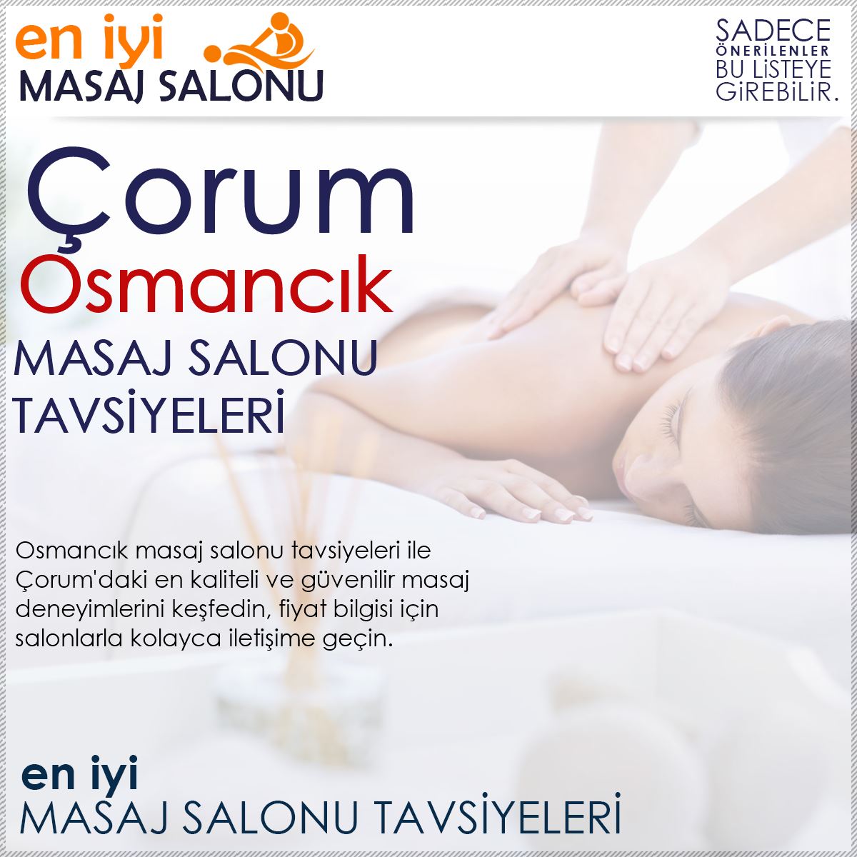 Osmancık Masaj Salonu Tavsiyeleri