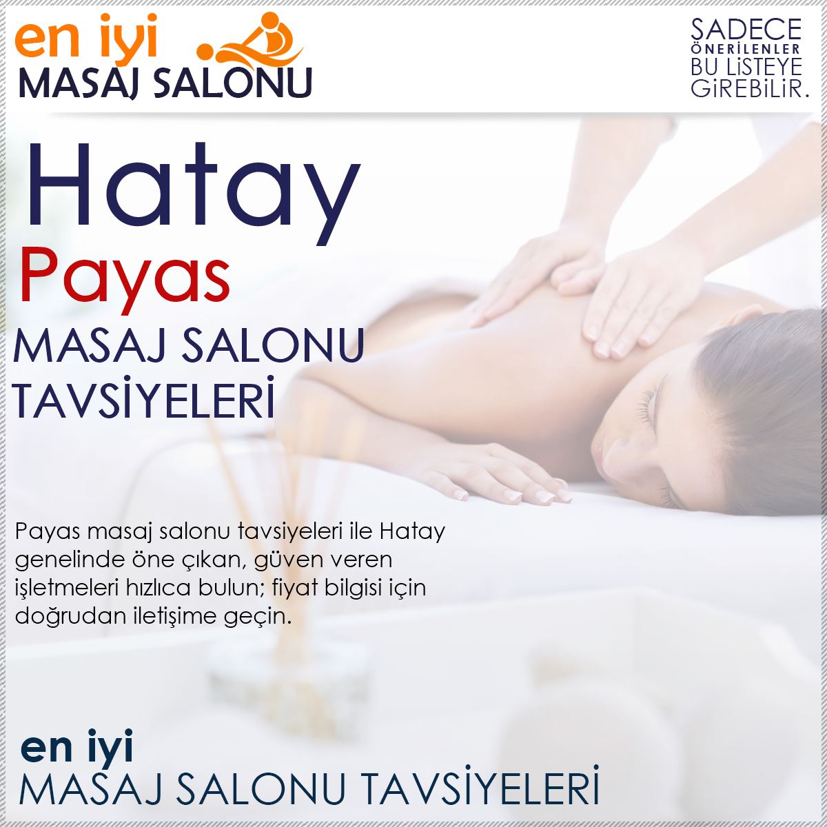 Payas Masaj Salonu Tavsiyeleri