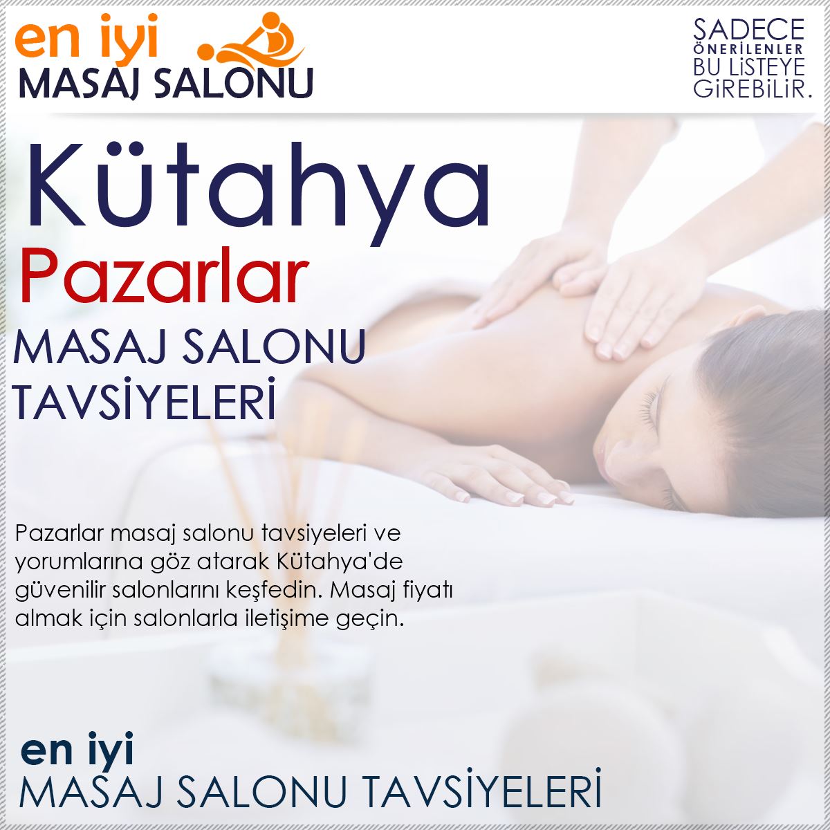 Pazarlar Masaj Salonu Tavsiyeleri