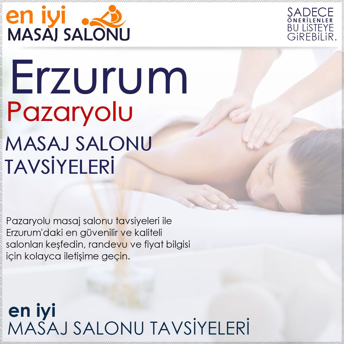 Pazaryolu Masaj Salonu Tavsiyeleri