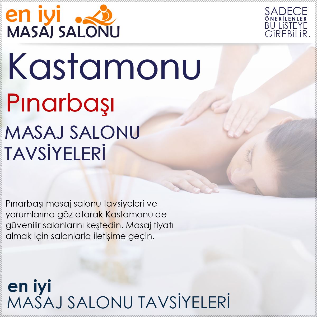 Pınarbaşı Masaj Salonu Tavsiyeleri