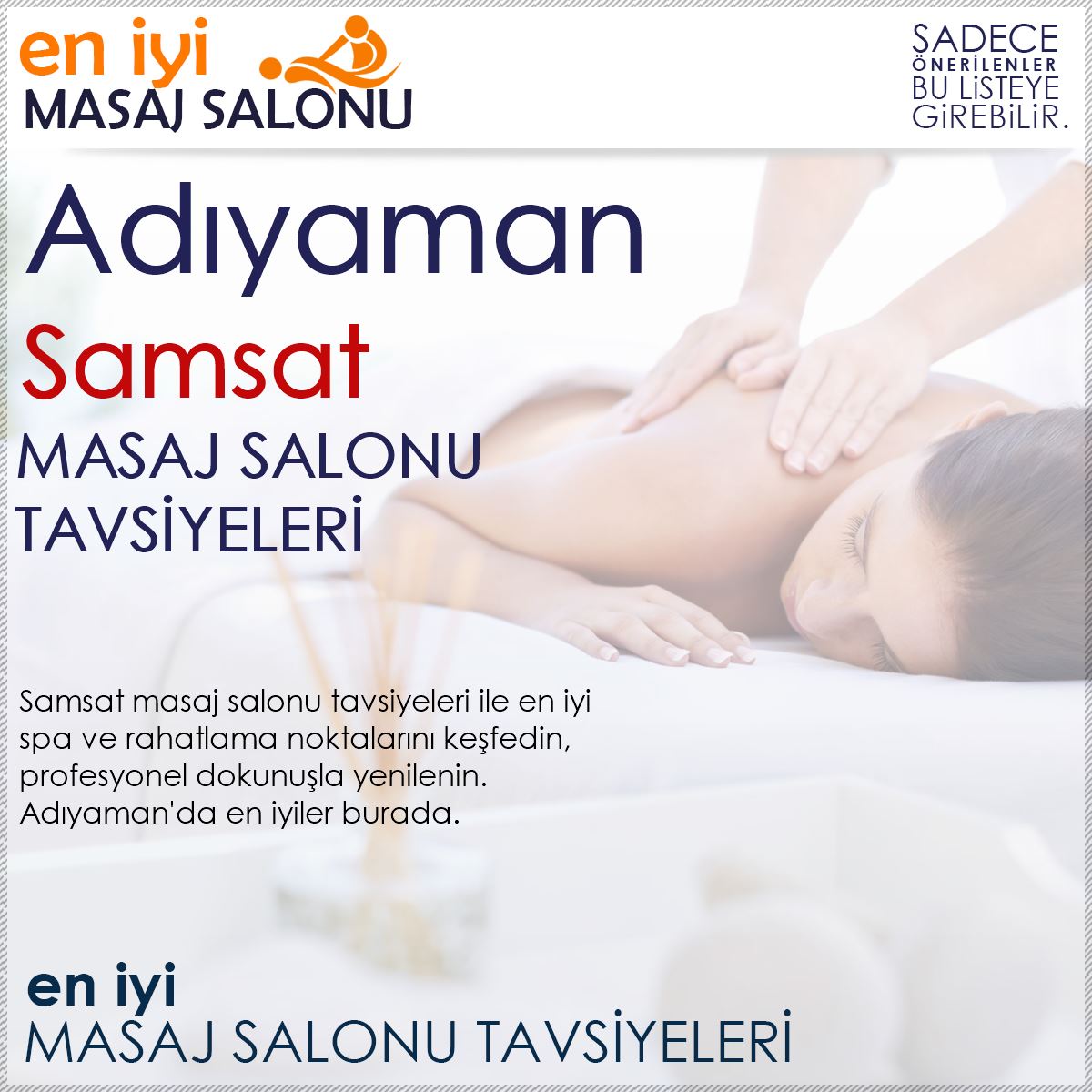 Samsat Masaj Salonu Tavsiyeleri