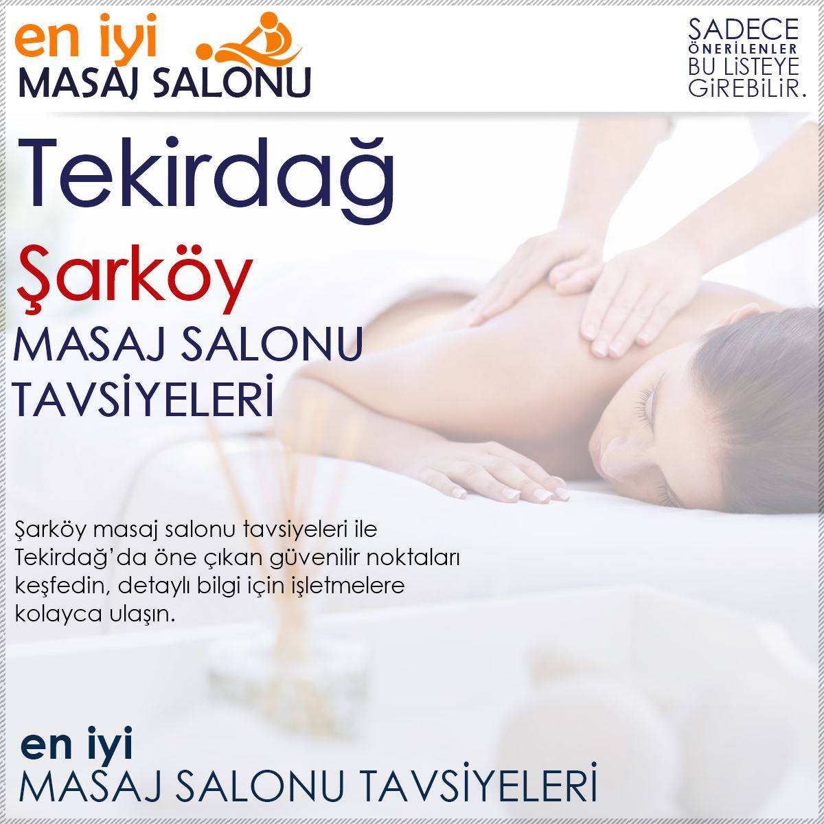 Şarköy Masaj Salonu Tavsiyeleri