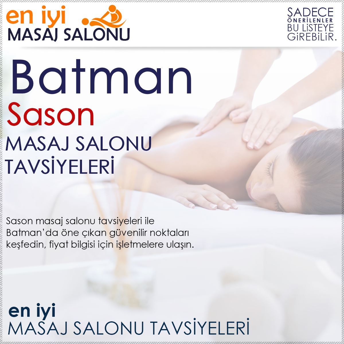 Sason Masaj Salonu Tavsiyeleri