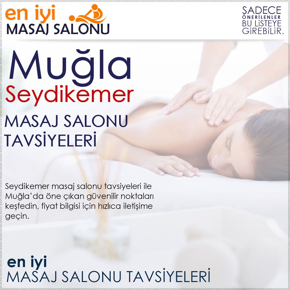 Seydikemer Masaj Salonu Tavsiyeleri