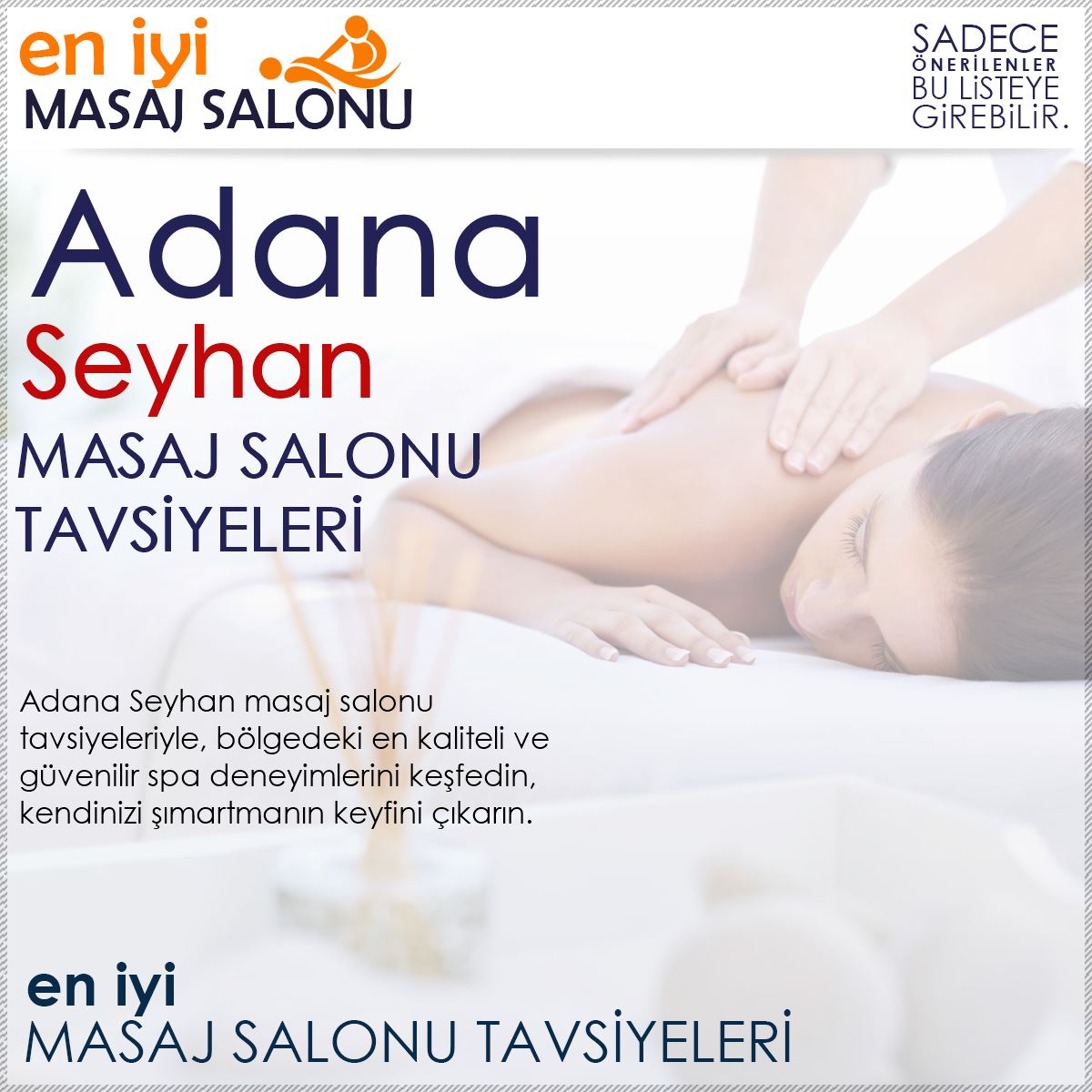 Seyhan Masaj Salonu Tavsiyeleri