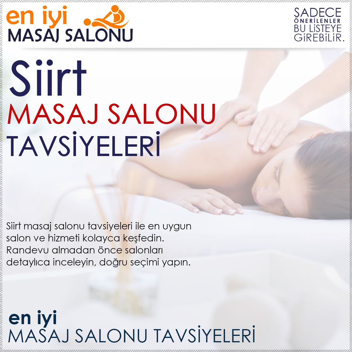 Siirt Masaj Salonu Tavsiyeleri