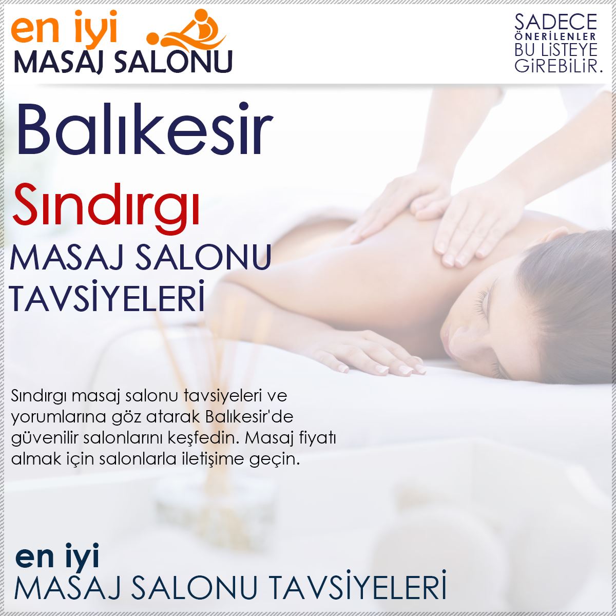 Sındırgı Masaj Salonu Tavsiyeleri