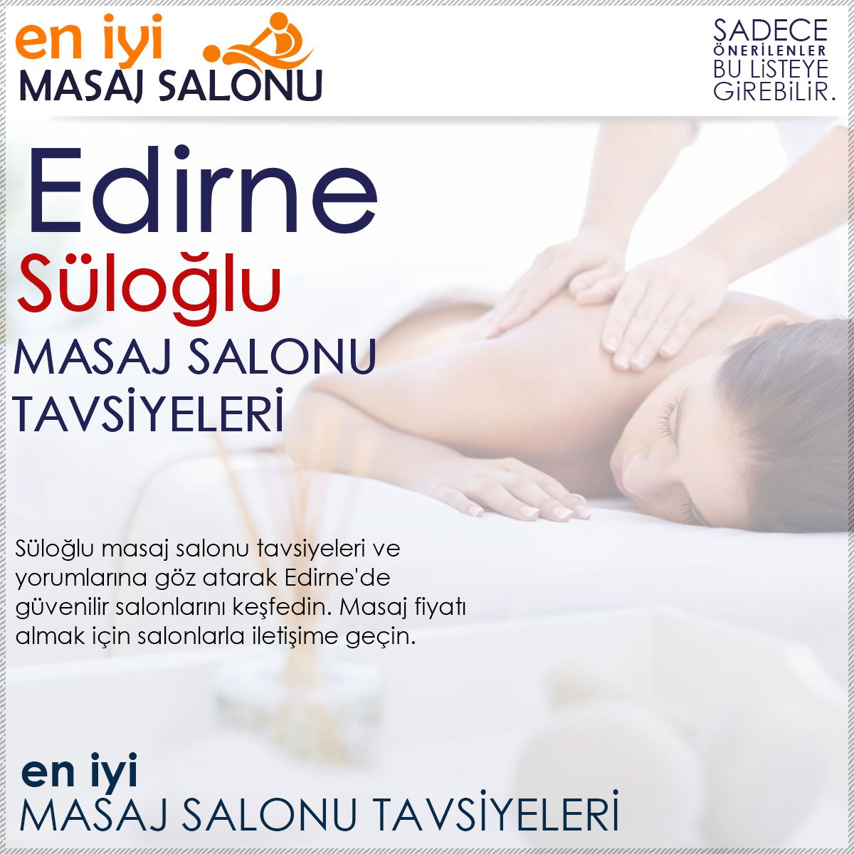 Süloğlu Masaj Salonu Tavsiyeleri