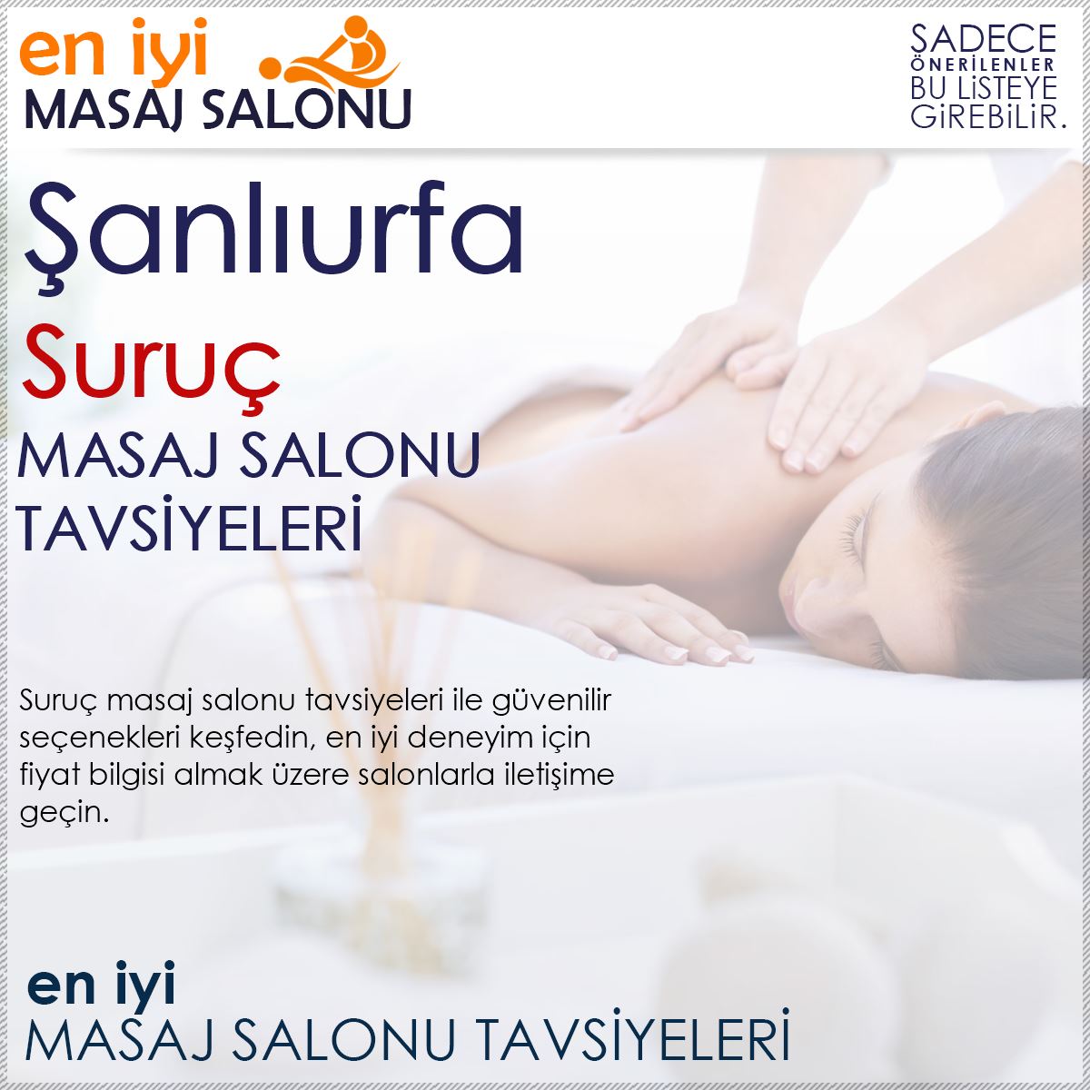 Suruç Masaj Salonu Tavsiyeleri