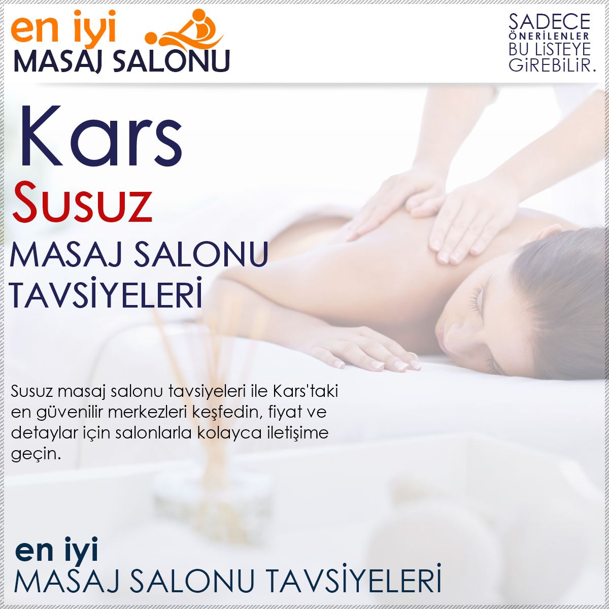 Susuz Masaj Salonu Tavsiyeleri