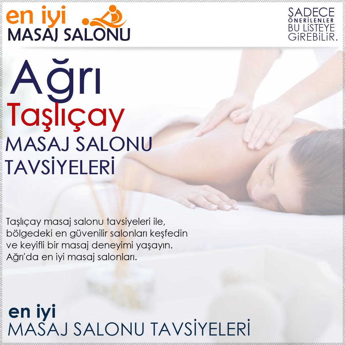 Taşlıçay Masaj Salonu Tavsiyeleri
