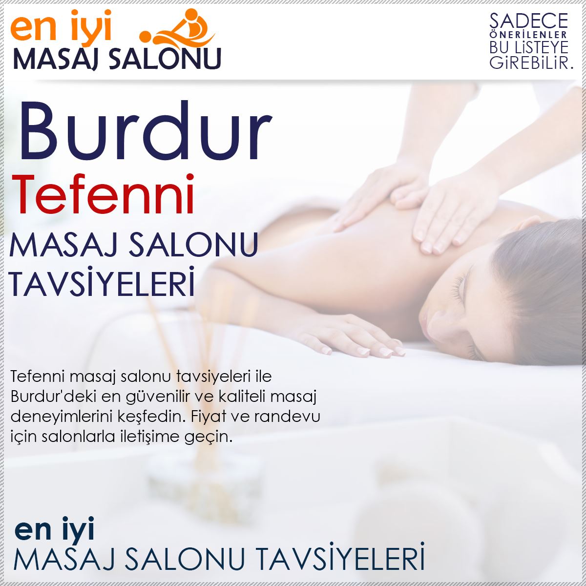 Tefenni Masaj Salonu Tavsiyeleri