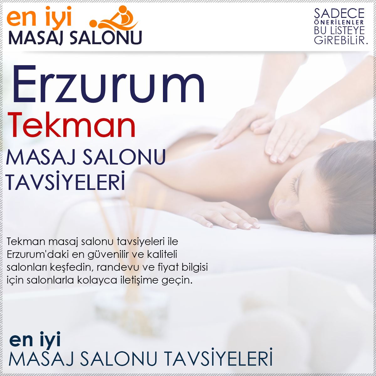 Tekman Masaj Salonu Tavsiyeleri