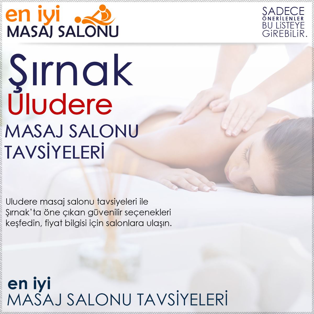 Uludere Masaj Salonu Tavsiyeleri