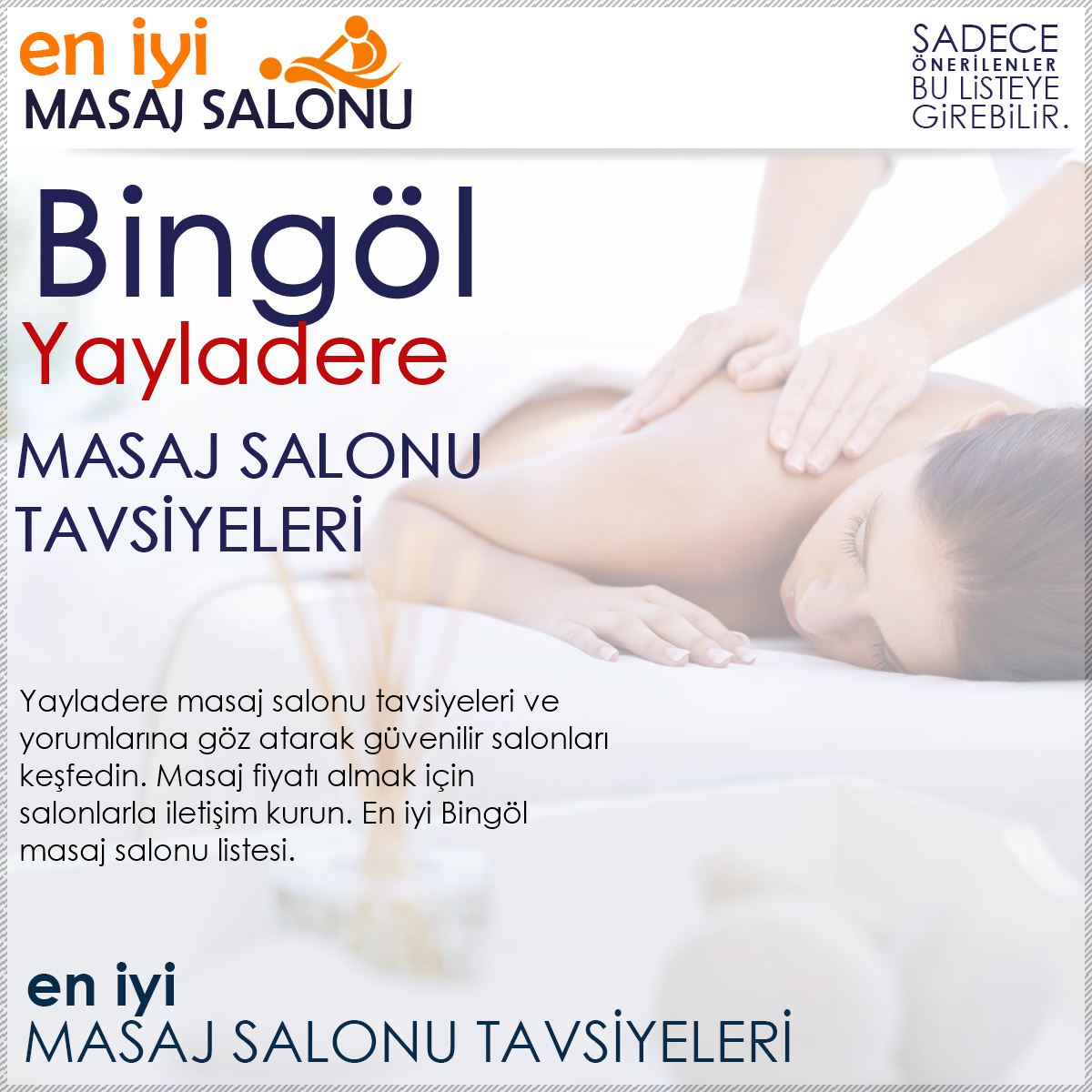 Yayladere Masaj Salonu Tavsiyeleri