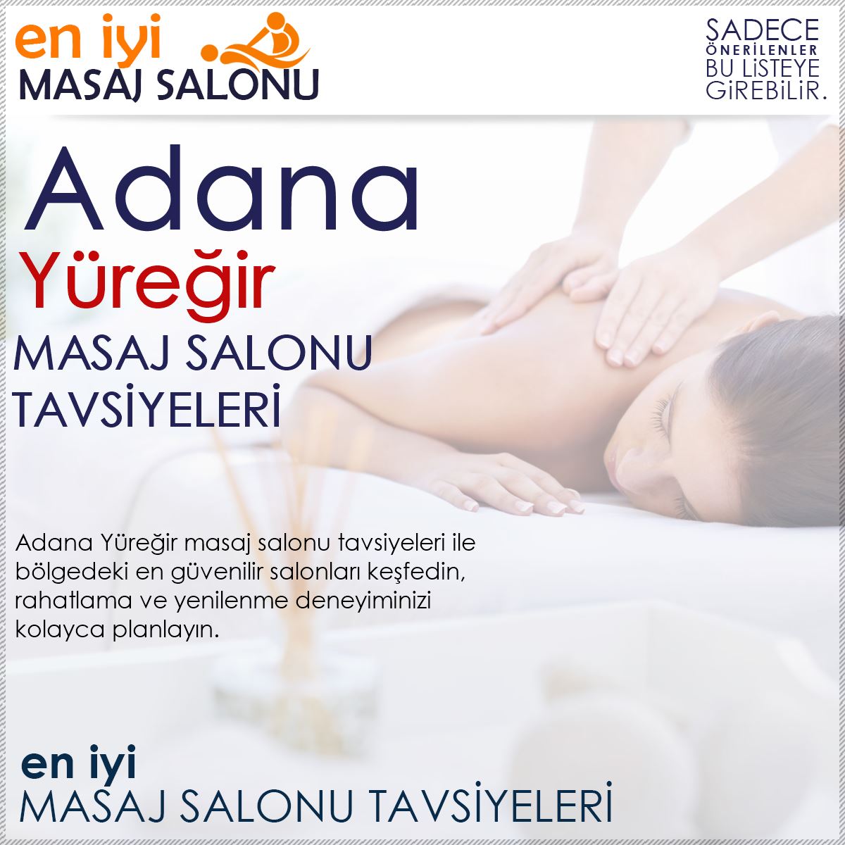 Yüreğir Masaj Salonu Tavsiyeleri